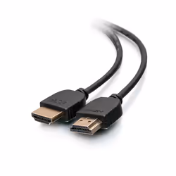 C2G Câble HDMI haut débit flexible avec connecteurs discrets, 30 cm - 4K 60 Hz, 0,3 m, HDMI Type A (Standard), HDMI Type A (S ...