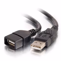 C2G 1 m Rallonge de câble USB 2.0 mâle A vers femelle A - Noir, 1 m, USB A, USB A, USB 2.0, Noir