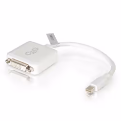 C2G 54312, 0,2 m, Mini DisplayPort, DVI-D, Mâle, Femelle, Blanc