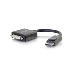 C2G Adaptateur DisplayPort™ 8 pouces mâle vers DVI-D Single Link femelle - Noir