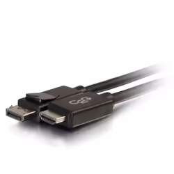 C2G Câble adaptateur DisplayPort™ mâle vers HDMI® mâle de 0,9 m - Noir, 0,9 m, DisplayPort, HDMI, Mâle, Mâle, Droit