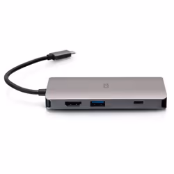 C2G Mini station d'accueil USB-C 8 en 1 avec HDMI, 2 USB-A, Ethernet, lecteur de carte SD et USB-C, alimentation électrique jusqu'à 100 W - 4K 30 Hz - Vue supplémentaire 4