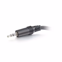 C2G Value Series 3.5mm Stereo Plug to 3.5mm Stereo Jack x2 Y-Cable câble audio 0,15 m 3,5mm Noir
