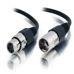 C2G 2m Pro-Audio XLR Cable M/F câble audio XLR (3-pin) Noir