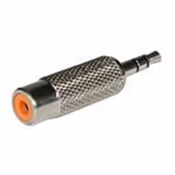 C2G Stereo/RCA Adapter, 3.5mm Stereo M, RCA FM, Argent