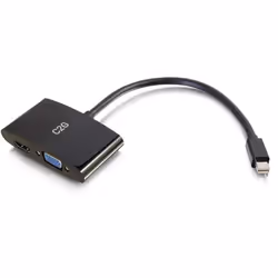 C2G 80935 câble vidéo et adaptateur Mini DisplayPort HDMI + VGA (D-Sub) Noir