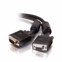 C2G 7m Monitor HD15 M/F cable, 7 m, VGA (D-Sub), VGA (D-Sub), Noir, Mâle/Femelle, 818 g
