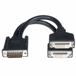 C2G LFH-59 M / 2 DVI-I F Cable 0.2m, 0,2 m, DMS, DVI-I, Noir, Mâle/Femelle, 141 g