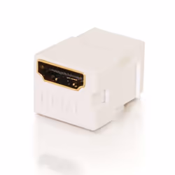 C2G HDMI Keystone Jack, Blanc, HDMI, HDMI, Or, 9 g