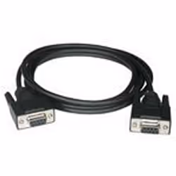 C2G 3m DB9 F/F Modem Cable, Noir, 3 m, Femelle, Femelle, 177 g