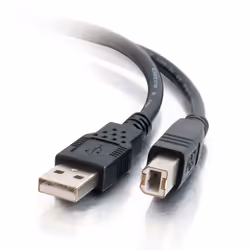 C2G Câble USB 2.0 A/B de 1 M - Noir, 1 m, USB A, USB B, USB 2.0, Mâle/Mâle, Noir