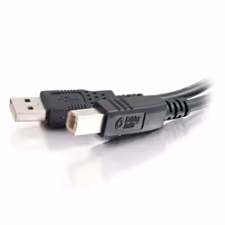 C2G Câble USB 2.0 A/B de 2 M - Noir - Vue supplémentaire 4