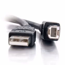 C2G Câble USB 2.0 A/B de 2 M - Noir - Vue supplémentaire 5