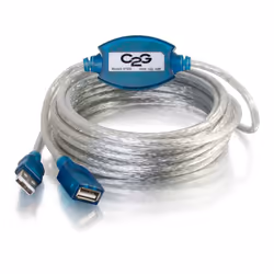 C2G 81665, 5 m, USB A, USB A, USB 2.0, Mâle/Femelle, Beige