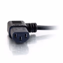 C2G Cordon d'alimentation GB AWG 18 de 50 cm coudé à 90° (CEI 320 C13R vers BS 1363)