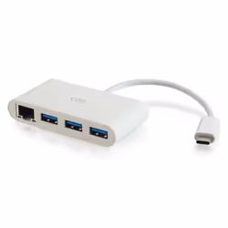 C2G 82409, USB 3.2 Gen 1 (3.1 Gen 1) Type-C, Blanc, RJ-45, USB 3.2 Gen 1 (3.1 Gen 1) Type-A, Polyvinyl chloride (PVC), RoHS,  ...