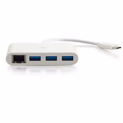 C2G 82409 station d'accueil USB 3.2 Gen 1 (3.1 Gen 1) Type-C Blanc
