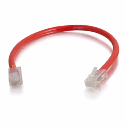 C2G Câble de raccordement réseau Cat5e sans gaine non blindé (UTP) de 0,5 M - Rouge - Vue supplémentaire 2