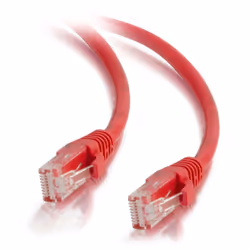 C2G Câble de raccordement réseau Cat5e avec gaine non blindé (UTP) de 3 M - Rouge, 3 m, Cat5e, U/UTP (UTP), RJ-45, RJ-45