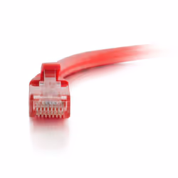 C2G Câble de raccordement réseau Cat6 avec gaine non blindé (UTP) de 2 M - Rouge