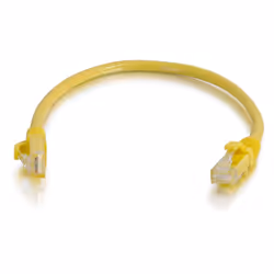 C2G Câble de raccordement réseau Cat6 avec gaine non blindé (UTP) de 0,5 M - Jaune