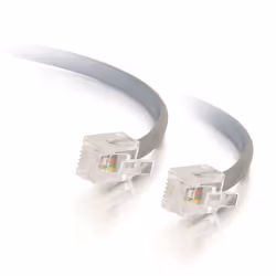 C2G 5m RJ11 6P4C Straight Modular Cable, 5 m, RJ-11, Mâle/Mâle, Gris, 10 g