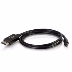 C2G 2m Mini DisplayPort / DisplayPort M/M, 2 m, Mini DisplayPort, DisplayPort, Mâle, Mâle, Noir