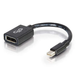 C2G 0.15m Mini DP M / DP F 0,15 m Noir