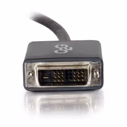 C2G Câble adaptateur DisplayPort mâle vers DVI-D mâle à liaison simple de 2 M - Noir