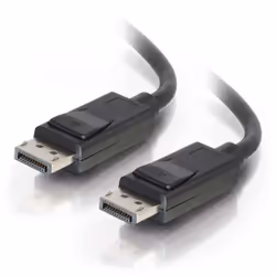 C2G 1m DisplayPort Cable with Latches 4K - 8K UHD M/M - Black, 1 m, DisplayPort, DisplayPort, Mâle, Mâle, Noir