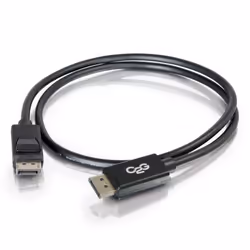 C2G 5m DisplayPort Cable with Latches 4K - 8K UHD M/M - Black Noir
