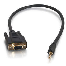 C2G 0.5m DB9 - 3.5mm m/f 3,5mm Noir