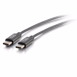 C2G 0,9 M CÂBLE USB-C VERS USB-C 2.0 MÂLE VERS MÂLE (3 A), 0,9 m, USB C, USB C, USB 2.0, 480 Mbit/s, Noir