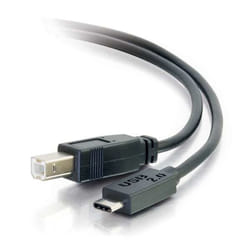 C2G USB 2.0, C - Standard B, 4m câble USB USB C USB B Noir