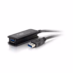 C2G Rallonge de câble actif USB 3.0 mâle USB-A vers femelle USB-A de 5 m, 5 m, USB A, USB A, USB 3.2 Gen 1 (3.1 Gen 1), Mâle/ ...