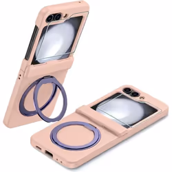CeeEee Samsung Galaxy Z Flip 6 5g Coque Anneau de Béquille Rotatif à 360° Case Protection des Charnières Housse Ultra Fine An ...