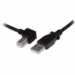 StarTech.com Câble USB 2.0 A vers USB B Coudé à Gauche Mâle / Mâle pour imprimante - 1 m - Noir, 1 m, USB A, USB B, USB 2.0, ...