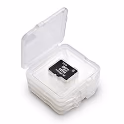 Integral INMSDQUADBOX, 4 cartes, MicroSD (TransFlash), MicroSDHC, MicroSDXC, Transparent, Résistant aux chocs