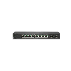 SonicWall SWS12-8POE Géré L2 Gigabit Ethernet (10/100/1000) Connexion Ethernet, supportant l'alimentation via ce port (PoE) Noir