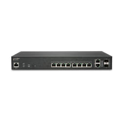 SonicWall SWS12-10FPOE Géré L2 Gigabit Ethernet (10/100/1000) Connexion Ethernet, supportant l'alimentation via ce port (PoE) Noir