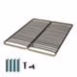 Sommier à lattes + pieds 140x190 Theta - 48 lattes bois - Fabrication française