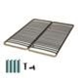 Sommier à lattes + pieds 140x190 Theta - 48 lattes bois - Fabrication française