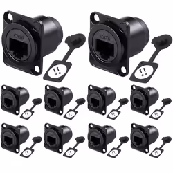 PENGLIN Lot de 10 coupleurs de type D RJ45 CAT6