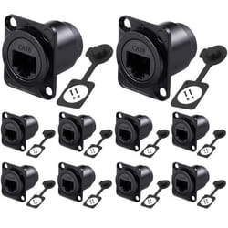PENGLIN Lot de 10 coupleurs de type D RJ45 CAT6
