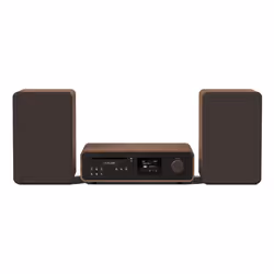 Pure 252807, Système micro audio domestique, Noir, Noyer, 50 W, 2-voies, 16,5 cm, 3,17 cm