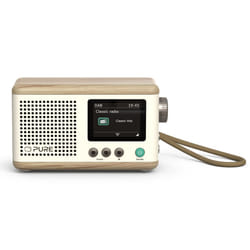 Pure DAB+ Radio Classic Mini Portable Numérique Crème, Bois