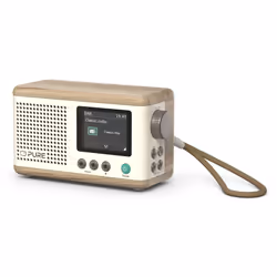 Pure DAB+ Radio Classic Mini Portable Numérique Crème, Bois