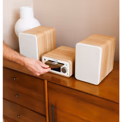 Pure Classic Stereo Mini Système micro audio domestique 40 W Chêne, Blanc - Vue supplémentaire 7