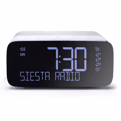 Pure Siesta Rise Horloge Analogique et numérique Noir, Argent, Blanc