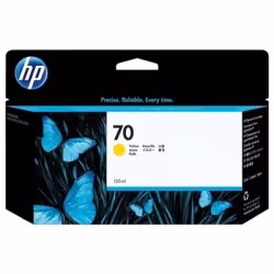 HP 70 cartouche d'encre DesignJet jaune, 130 ml, Rendement standard, Jaune, Encre à pigments, 130 ml, 1 pièce(s)